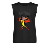 Kiss Home Batfink Retro Vintage Cartoon 70'S Throwback Nostalgia T Shirt Sleeveless T-Shirt Black