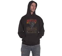 Kiss Hoodie Cobra Arena 1976 Band Logo Official Mens Black Pullover M