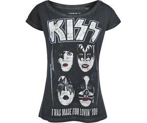 Kiss I Was Made For Lovin' You T-Shirt dark grey 3XL