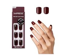 KISS imPRESS Color Gel Nail Kit, I'm Not a Cinna, with PureFit Technology, Polish-Free Colour Mani, Includes Prep Pad, Mini File, Cuticle Stick, and 30 Fake Nails