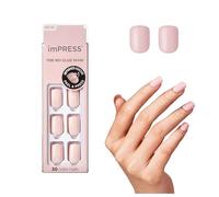 KISS imPRESS Color Gel Nail Kit, Pick Me Pink, with PureFit Technology, Polish-Free Colour Mani, Includes Prep Pad, Mini File, Cuticle Stick, and 30 Fake Nails