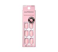 KISS imPRESS Color Gel Nail Kit, Pick Me Pink, with PureFit Technology, Polish-Free Colour Mani, Includes Prep Pad, Mini File, Cuticle Stick, and 30 Fake Nails