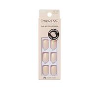 KISS imPRESS Color Gel Nail Kit, Point Pink, with PureFit Technology, Polish-Free Colour Mani, Includes Prep Pad, Mini File, Cuticle Stick, and 30 Fake Nails