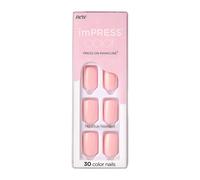 KISS imPRESS Color Gel Nail Kit, Pick Me Pink, with PureFit Technology, Polish-Free Colour Mani, Includes Prep Pad, Mini File, Cuticle Stick, and 30 Fake Nails
