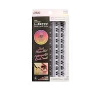 Kiss Impress False Eyelashes, Lash Clusters, Falsies, 'Curly', 10mm-14mm, Includes 30 Clusters, Contact Lens Friendly, Easy to Apply, Reusable Strip Lashes