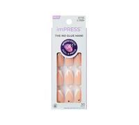 KISS IMPRESS PRESS ON FALSE NAILS ONE STEP MANICURE NEW SO FRENCH MEDIUM LENGTH