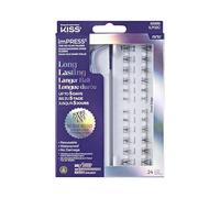 KISS imPRESS Falsies Long Lasting Self-Adhesive Eyelashes, 'Demi Edgy', 5 Day Extended Wear Time, 24 Natural Volume Eyelash Clusters (5, 6, 8, 10, 12 and 14 mm), Precise Non-Stick Applicator