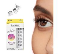 KISS Impress Press-On Falsies No- Glue False Eyelash Clusters precision Applica