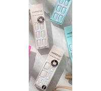 KISS IMPRESS PRESS ON FINGER & TOE NAILS ONE STEP MANICURE & PEDICURE SOFT PINK