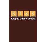 KISS- Keep It Simple Stupid: 12 Step Recovery Journal Red Notebook, Diary, and Notepad to Write a Daily Gratitude List - Addiction Recovery Workbook ... Quotes - Paperback 6 x 9 108 Wide Ruled Pages