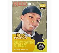 Kiss Kids Powerwave Silky Satin Durag HJ30 Black
