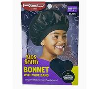 Kiss Kids Satin Bonnet Black