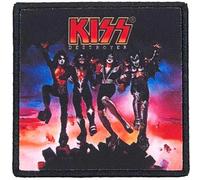 Kiss Patch Destroyer Album Cover Band Logo Official Black Printed Iron On Einheitsgröße