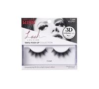 KISS Lash Couture Triple Push Up Collection, 3D Volume False Eyelashes with Triple Design Technology, Multi-Angles & Lengths, Cruelty-Free, Contact Lens Friendly, and Reusable, Style Corset, 1 Pair
