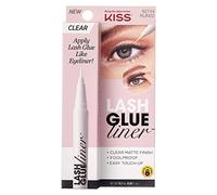 KISS Lash GLUEliner, Black, 2-in-1 Felt-Tip Eyelash Adhesive and Eyeliner, Matte Finish, Foolproof Application