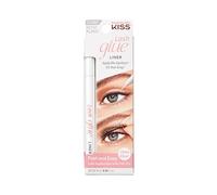 KISS Lash GLUEliner, Black, 2-in-1 Felt-Tip Eyelash Adhesive and Eyeliner, Matte Finish, Foolproof Application