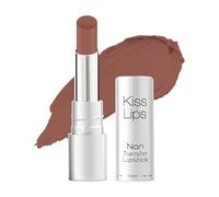 Kiss Lips Matte Lipstick - 19 Nude | Smudge-Proof & Non-Transfer | Creamy Matte Long Stay Lipstick for Women | Soft Nude Shade with Lightweight Feel