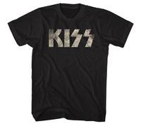 KISS - Logo - American Classics - Solid Black Adult Short Sleeve T-Shirt