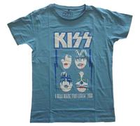KISS Made For Lovin T-Shirt in Blue | Size: Medium Kiss Blue M