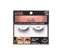 KISS Magnetic Lash Collection 1 Pair of False Eyelashes, Charm, Reusable Synthetic False Eyelashes With 5 Double Strength Magnets