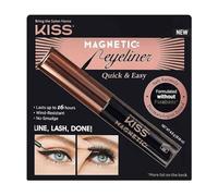 KISS Magnetic Lash Collection Magnetic Eyeliner, Black, Smudge Proof, Biotin Infused Magnetic Eyeliner with Precision Tip Brush