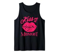 Kiss Me At Midnight Funny Happy New Years Eve Tank Top