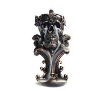 kiss me Backflow Incense Holder Burner Resin Skull Incense Burner Waterfall Incense Burner Home Decor + 20 Backflow Incenses Cones + 30 Incenses Sticks +1 Tweezer +1 Mat