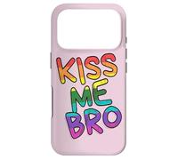 KISS ME BRO Gay Queer Rainbow Bi Lesbian Pride Outfit Case for iPhone 17 Pro
