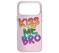 KISS ME BRO Gay Queer Rainbow Bi Lesbian Pride Outfit Case for iPhone 17 Pro Max