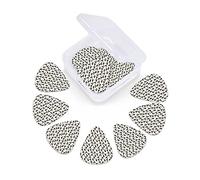 Kiss Me Guitar Picks 12 Pack Universal ABS Guitar Picks,Hand Lettering Love Quote with Butterflies and Lipstick Stain Motif,for Acoustic and Electric Guitar,Pale Pink Ivory Black,