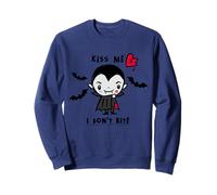Kiss Me I Don't Bite Cute Vampire Halloween Bats Sweatshirt