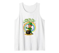 Kiss Me I’m Feeling Lucky Funny St. Patrick’s Day Leprechaun Tank Top
