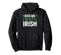 Kiss Me Im 67 Percent Irish Funny St Patricks Day DNA Pullover Hoodie