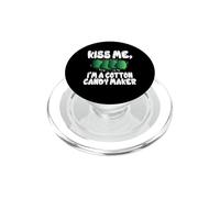 Kiss Me I'm A Cotton Candy Maker Lover Sweet Treat PopSockets PopGrip for MagSafe