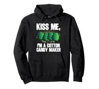 Kiss Me I'm A Cotton Candy Maker Lover Sweet Treat Pullover Hoodie