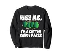 Kiss Me I'm A Cotton Candy Maker Lover Sweet Treat Sweatshirt