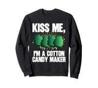Kiss Me I'm A Cotton Candy Maker Lover Sweet Treat Sweatshirt