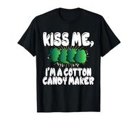 Kiss Me I'm A Cotton Candy Maker Lover Sweet Treat T-Shirt