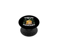 Kiss Me I'm a Pancake St Patrick's Day Funny PopSockets Adhesive PopGrip