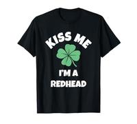 Kiss Me I'm A Redhead St. Patrick's Day Funny Irish Ginger T-Shirt