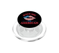Kiss Me I'm American PopSockets PopGrip for MagSafe