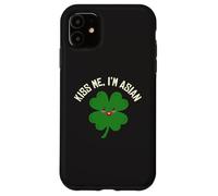 Kiss Me I'm Asian American Funny St. Patrick's Day Asians Case for iPhone 11