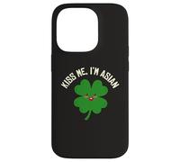 Kiss Me I'm Asian American Funny St. Patrick's Day Asians Case for iPhone 14 Pro