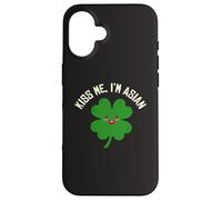 Kiss Me I'm Asian American Funny St. Patrick's Day Asians Case for iPhone 16