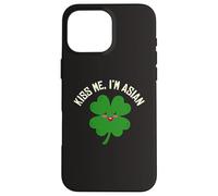 Kiss Me I'm Asian American Funny St. Patrick's Day Asians Case for iPhone 16 Pro Max