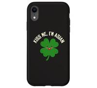Kiss Me I'm Asian American Funny St. Patrick's Day Asians Case for iPhone XR