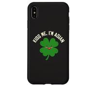Kiss Me I'm Asian American Funny St. Patrick's Day Asians Case for iPhone XS Max