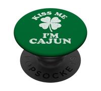Kiss Me I'm Cajun ~ Demonym Louisiana State PopSockets Adhesive PopGrip