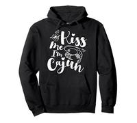 Kiss Me I'm Cajun Funny Mardi Gras Party Costume Pullover Hoodie