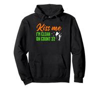 Kiss Me Im Clean On Count 32 Color Guard Flag Pullover Hoodie